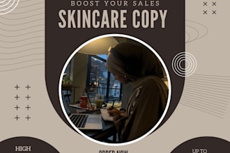 write high converting skincare and beauty email copy