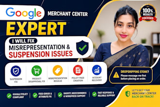 fix google merchant center misrepresentation and suspension