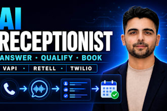 build an ai voice receptionist with vapi retell or twilio