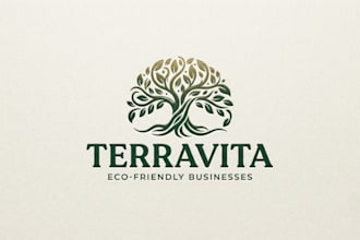 design a premium ecology brand logo for eco friendly businesses