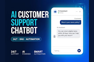 build custom ai chatbot for website customer support