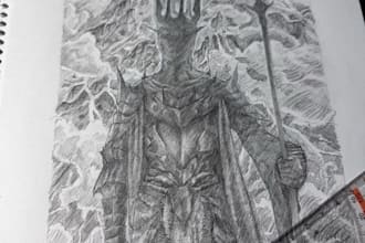 create a custom traditional pencil artwork