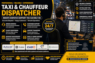 be your taxi or chauffeur dispatcher for UK, USA, canada