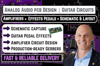analog audio pcb circuits design amplifier guitar pedal effects schematic layout