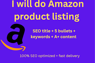 create amazon product listing service for your store