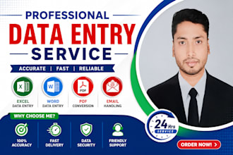 do data entry, internet research and data analysis