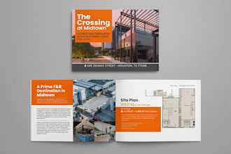 design clean modern real estate brochure, flyer and property marketing materials