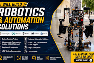 build robotics, raspberry pi and microcontroller projects