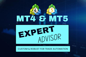 develop mt4 mt5 expert advisor or indicator in mql4 mql5