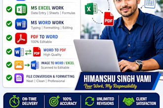 be your expert virtual assistant for professional data entry