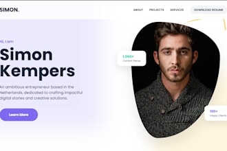 build a modern aesthetic portfolio websites