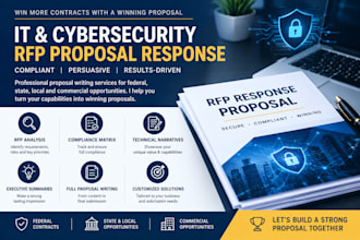 develop winning IT and cybersecurity proposal from scratch