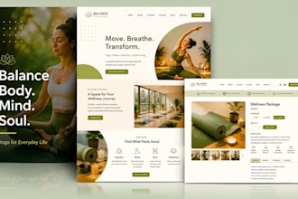 build squarespace yoga studio website pilates wellness holistic barre website