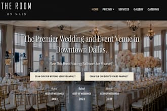 design wix event planner website party planner wedding event rental website