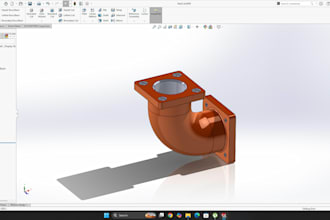 design professional 3d mechanical parts in solidworks