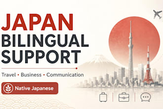 be your bilingual virtual assistant for travel and business in japan