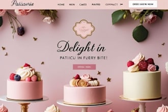 design cake bake website for you