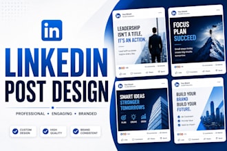 create a linkedin post and banners