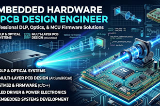 design dlp laser led projector pcb, optical controller and embedded firmware