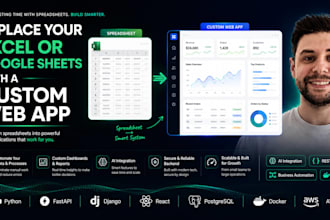 replace your excel or google sheets with a custom web app