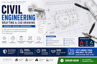 produce civil engineering drafting and cad drawings