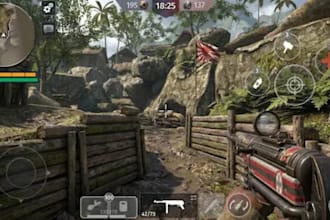develop a mobile fps or battle royale game with multiplayer and matchmaking