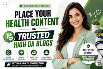 place your health content on trusted high da blogs