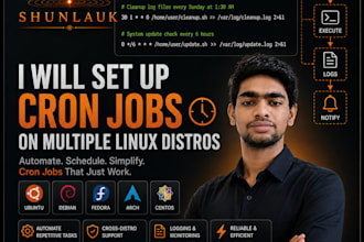set up cron and automate scheduled tasks on linux servers
