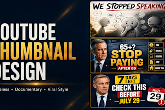 design cinematic thumbnails for faceless youtube channels