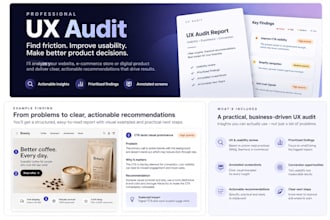 perform a professional UX audit of your website or app