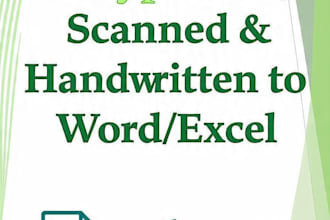 retype PDF, scanned docs and handwritten to word