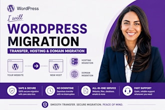 wordpress migration, transfer wordpress website, hosting and domain migration