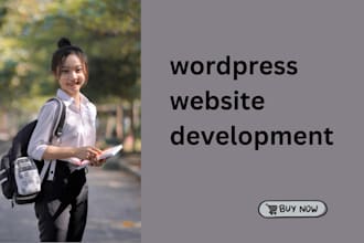 create wordpress landing page, complete wordpress website