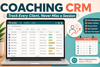 build a coaching business CRM and client tracker in airtable