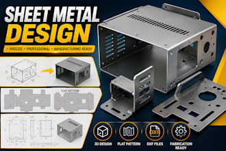 design sheet metal parts in inventor with fabrication drawings