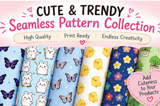 seamless patterns for kids wallpaper and fabric