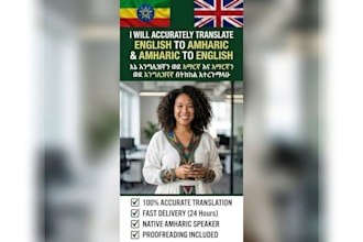 accurately translate english to amharic