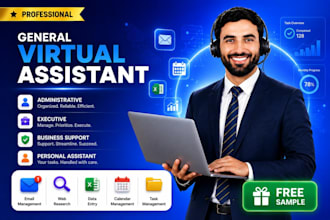 general virtual assistant for personal, admin , executive and business support
