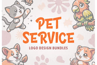 design cute pet mascot logo