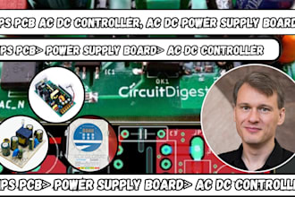 design smps pcb ac dc controller, dc dc power supply board power electronics pcb