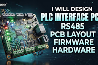 design industrial control pcb, plc modules, rs485 embedded hardware mcu firmware