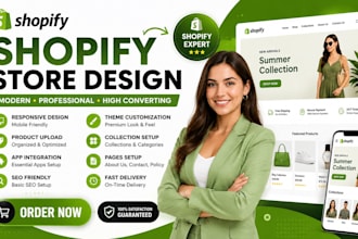 design a professional shopify store