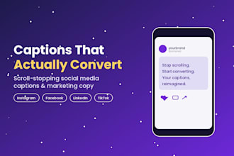 write engaging social media captions and marketing copy