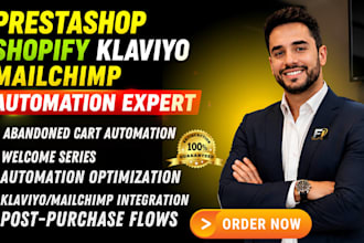 setup prestashop klaviyo shopify automation email campaign abandon cart flow