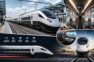 design 3d train, 3d railway, 3d train station, locomotive train, subway