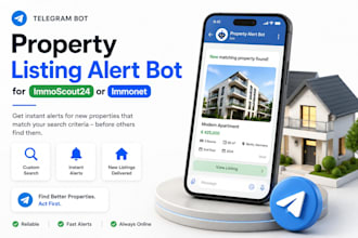 build a property listing alert bot for immoscout24 or immonet
