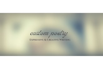 write custom poetry and creative short stories