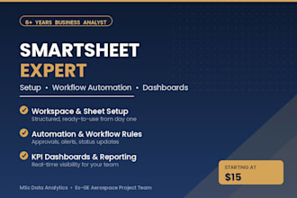 build smartsheet dashboards for data analysis and reporting