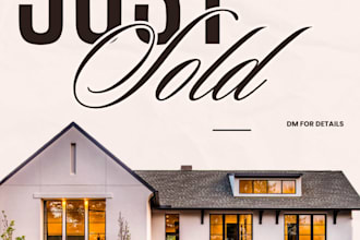 design luxury real estate instagram posts for property marketing