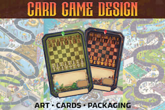 design tcg cards and trading card game art